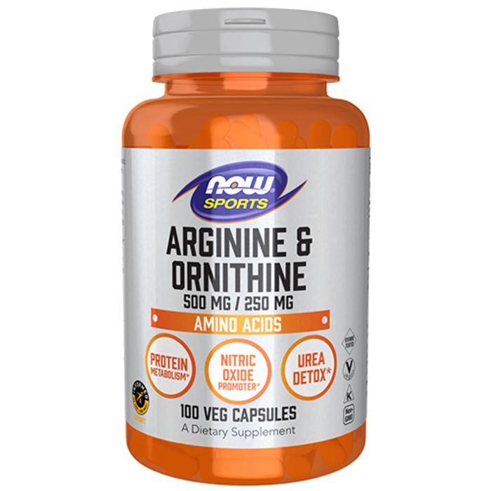 NOW Arginin & Ornithin 500 mg / 250 mg