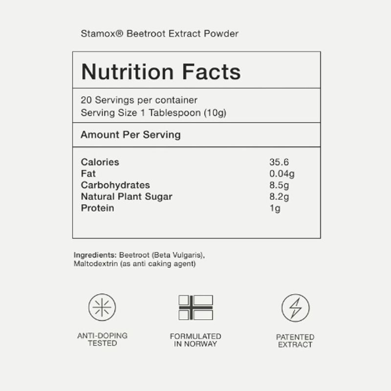 Stamox Patentert Rødbetekstraktpulver