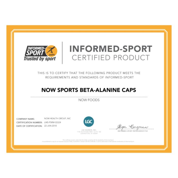 NOW Beta-Alanine