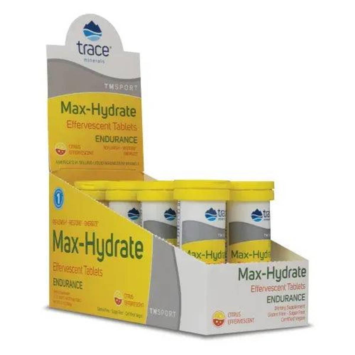 Trace Minerals Maks Hydrering Utholdenhet Brusetabletter 8pk