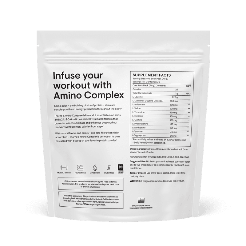 Thorne Amino Complex Sitron 30 x 7.6g