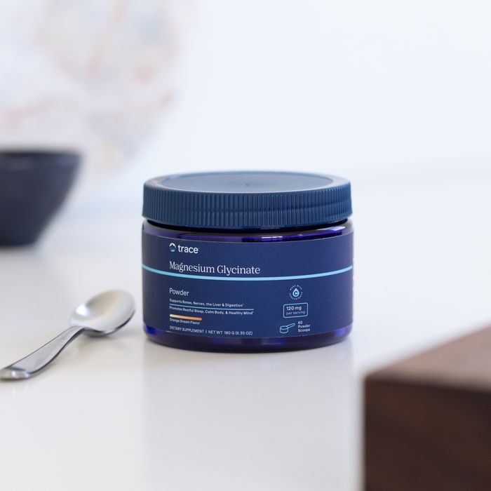 Trace Minerals Magnesium Glycinate Pulver Appelsin