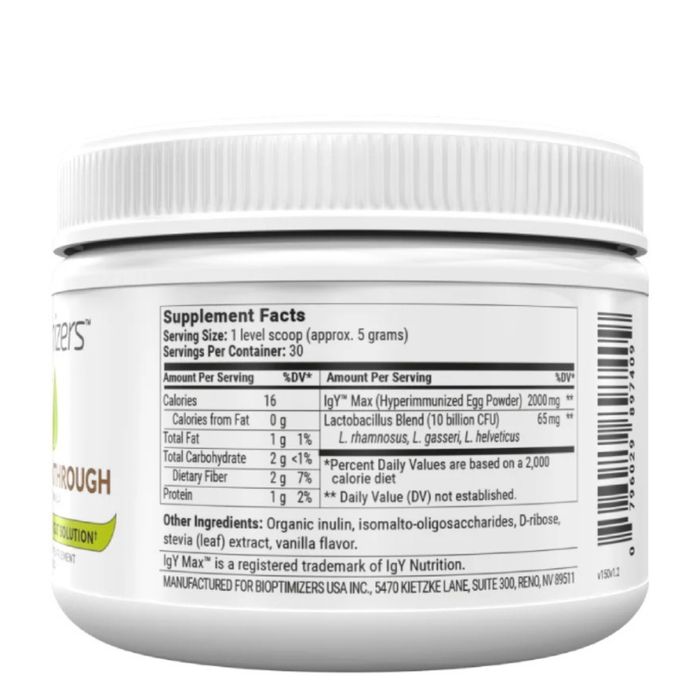 BiOptimizers Biome Breakthrough Vanilla