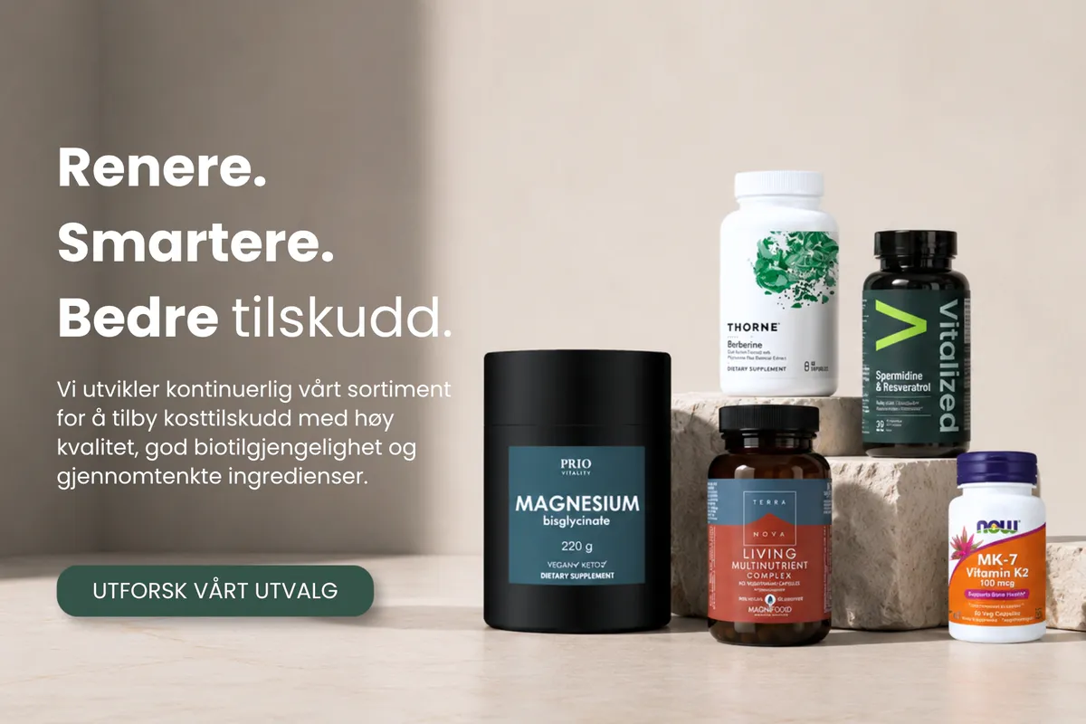 Utforsk utvalget av høykvalitets kosttilskudd hos vitaminX.no