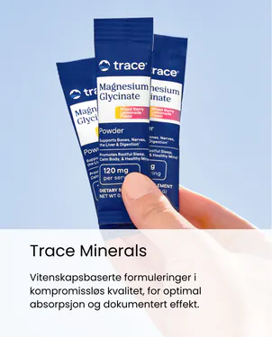 Trace Minerals Magnesium glysinat mot blå himmel