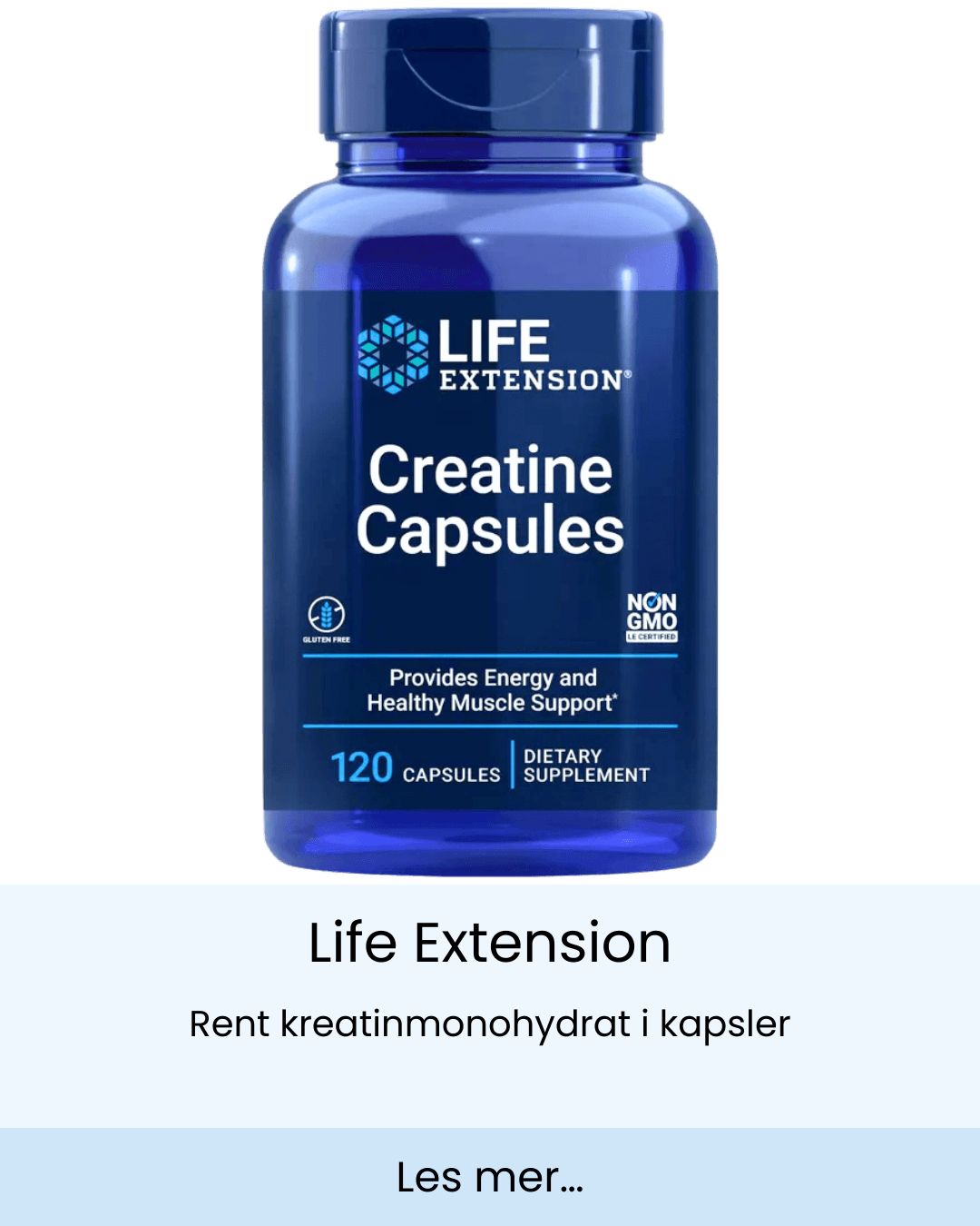 Rent kreatinmonohydrat i kapsler