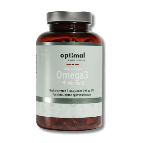 Boks med Optimal Nordic Nutrition omega 3 med vitamin D