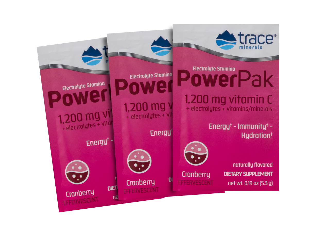 Trace Minerals PowerPak Elektrolyttdrikk Bær