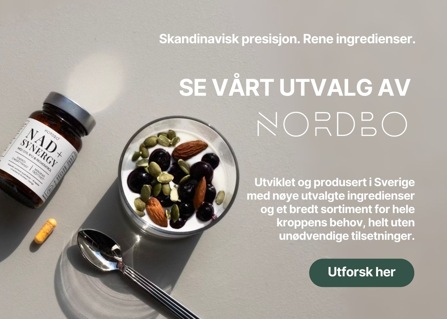 Se vårt utvalg av NORDBO - Skandinavisk presisjon. Rene ingredienser.